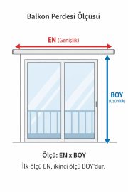 Gri Kornişli Balkon Branda Perdesi 230 gr/m² Dokuma Naylon Su Geçirmez Uv Güneş Korumalı - Görsel 3